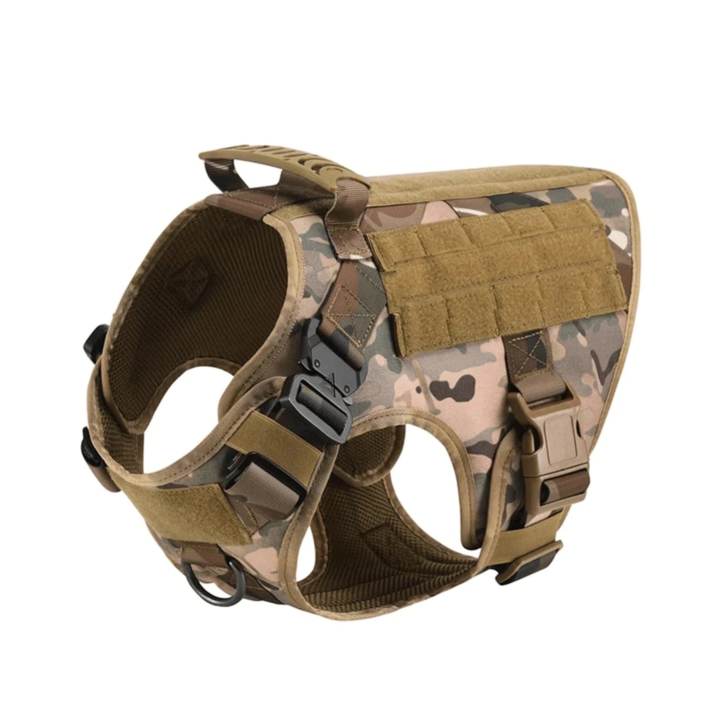 Tactical Dog Harness Vest With Molle Pouches For Medium To Large Dogs