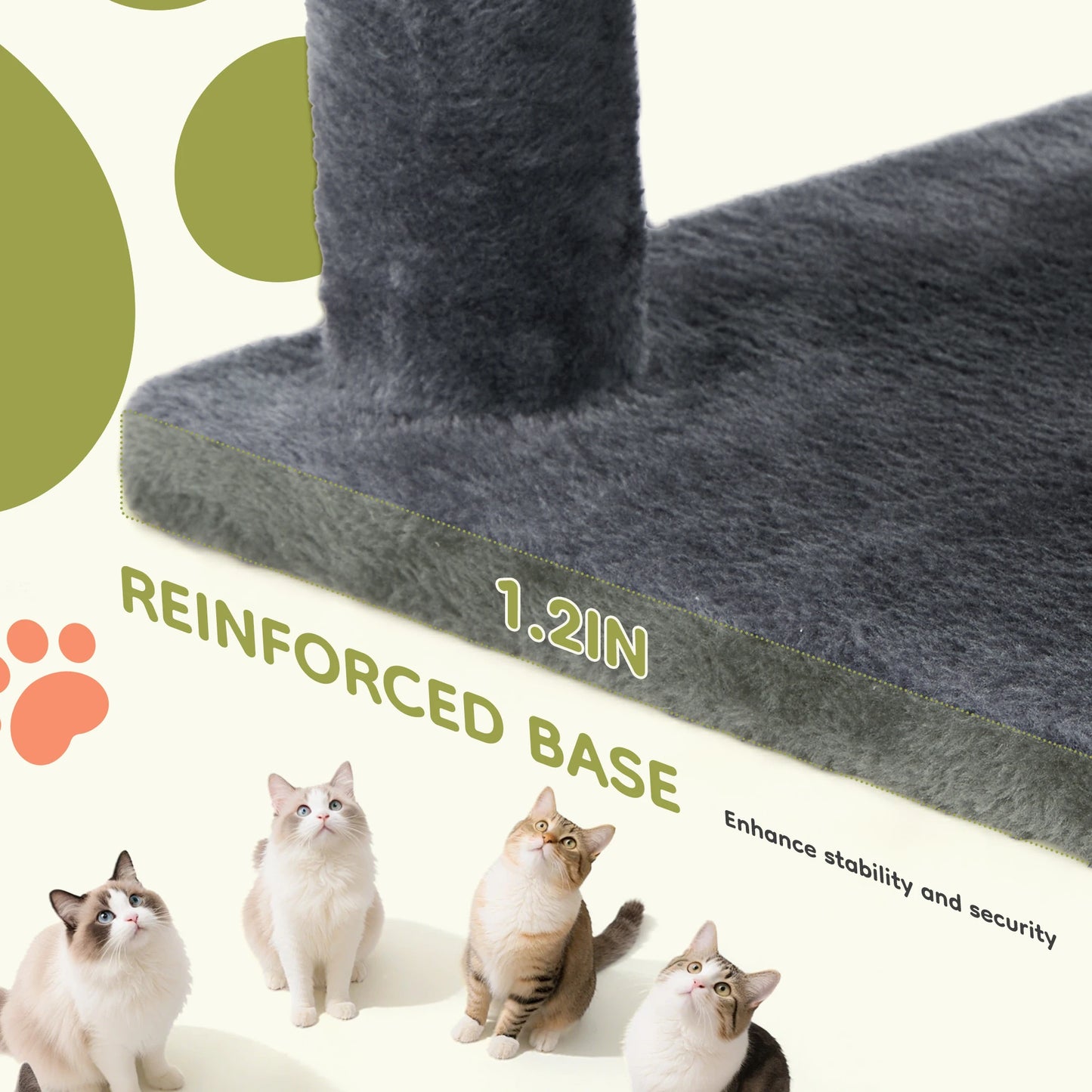 JHK Cat Tree Tower Multi Level Climbing With Condo