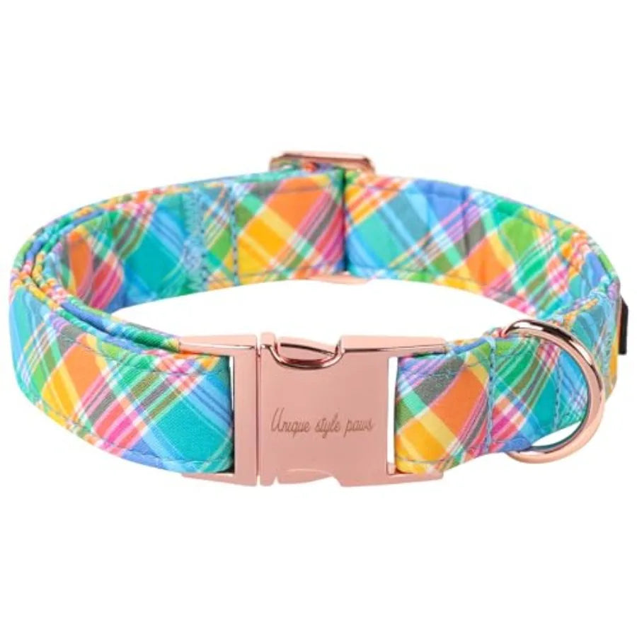 Dog Collar With Pendant Coconut Tree Design Plastic Buckle