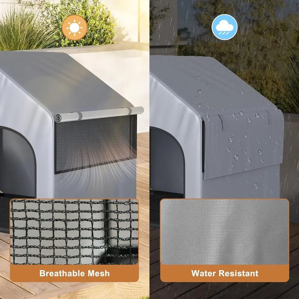 Portable Outdoor Dog House Shelter Rainproof Cover Heavy Duty Waterproof