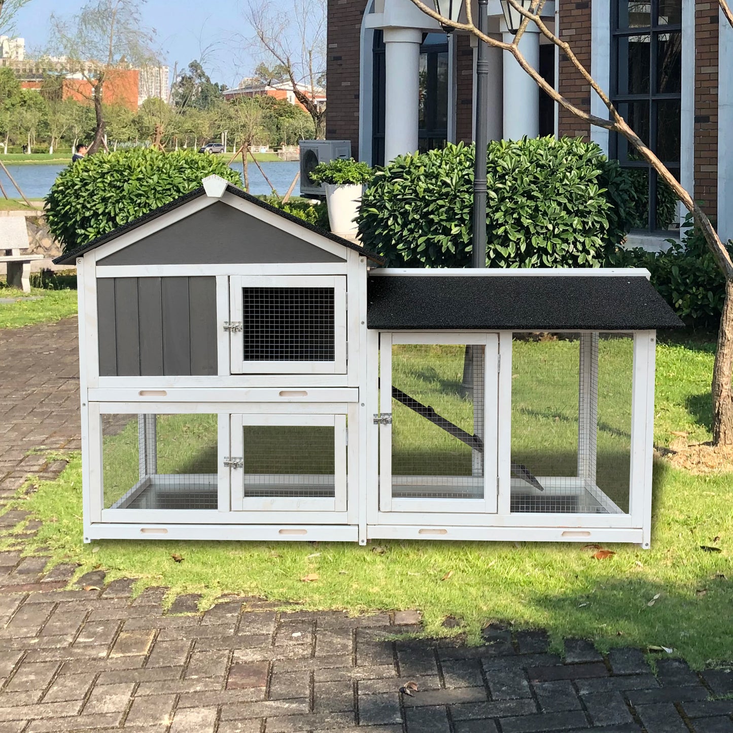 Wooden Pet House For Indoor Use Sturdy Animal Shelter