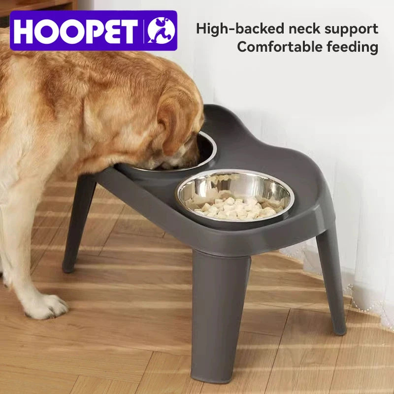 Hoopet Stainless Steel Golden Retriever Neck Protection Dog Bowl