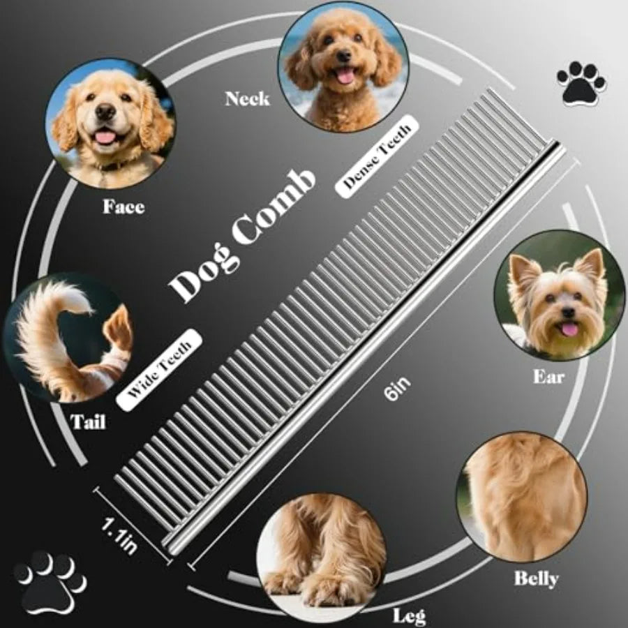 Professional Dog And Cat Grooming Scissors Kit With Safety Tips