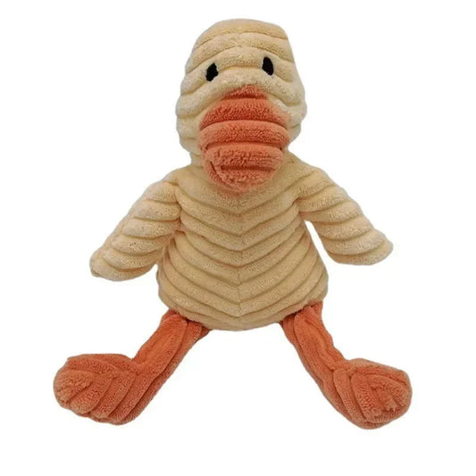 Plush Dog Toy Squeaky Bite Resistant Corduroy For All Dogs