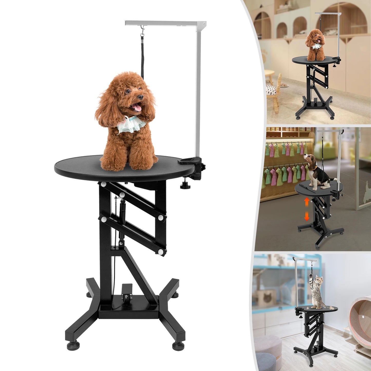 Height Adjustable Hydraulic Pet Grooming Table