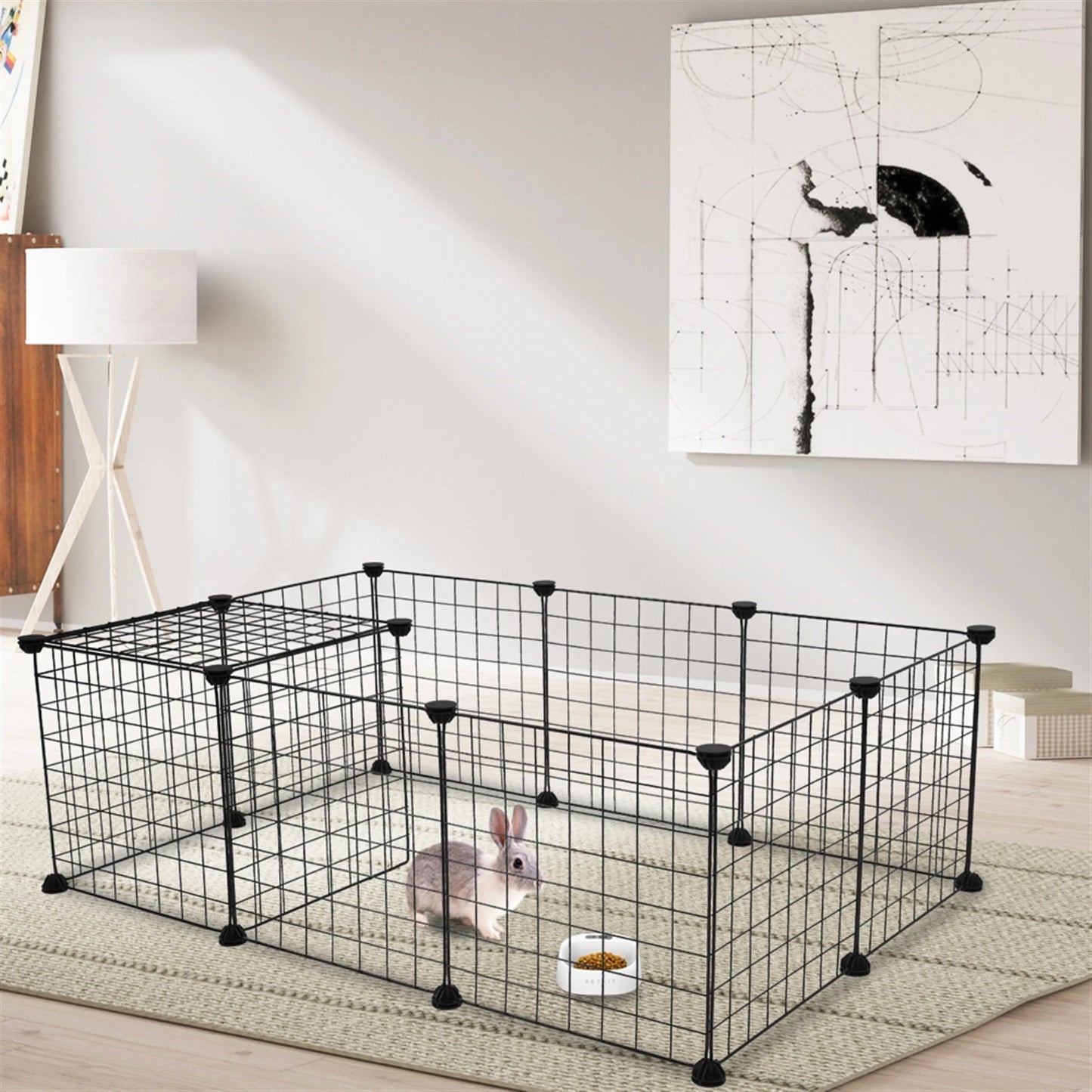 Portable Metal Pet Playpen For Small Animals Wire Fence Tent