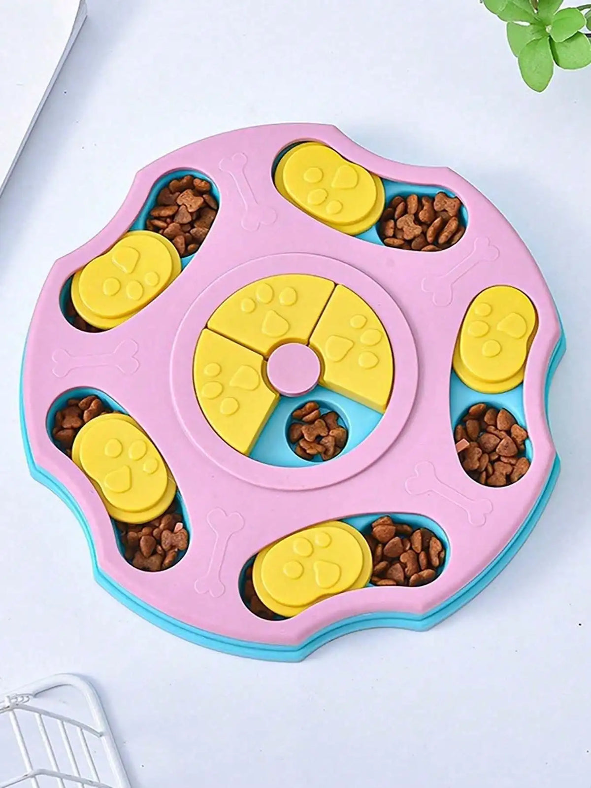 Interactive Dog And Cat Slow Feeder Puzzle Toy Treat Dispenser