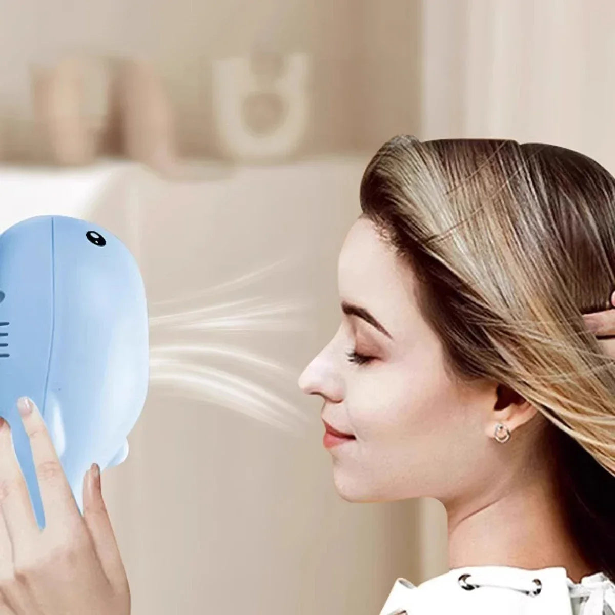 Whale-Shaped Electric Cat Toy With Jet Floating Ball USB Fan