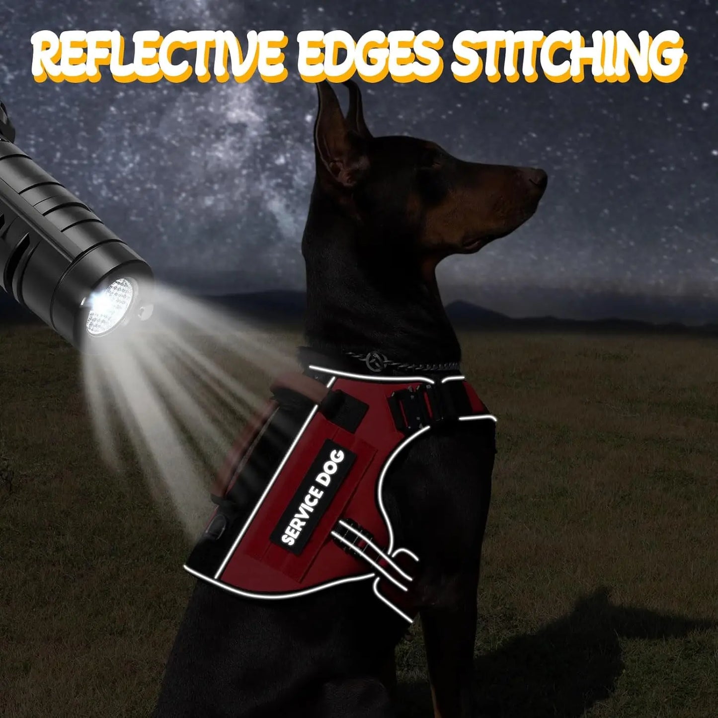 Tactical Dog Harness Reflective No Pull Vest for Dogs