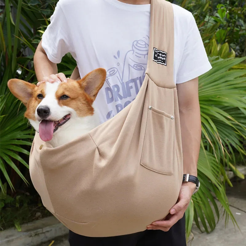 Comfortable Crossbody Pet Carrier Sling Bag For Dogs And Cats