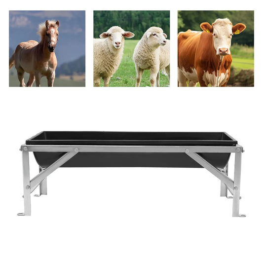 Large Capacity Livestock Feed Trough With Stand Goats Pigs Cows