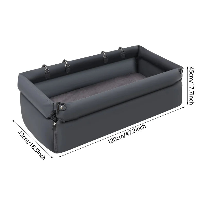Foldable Travel Pet Car Seat Bed For Cats And Dogs Dual Use Anti Slip Comfort