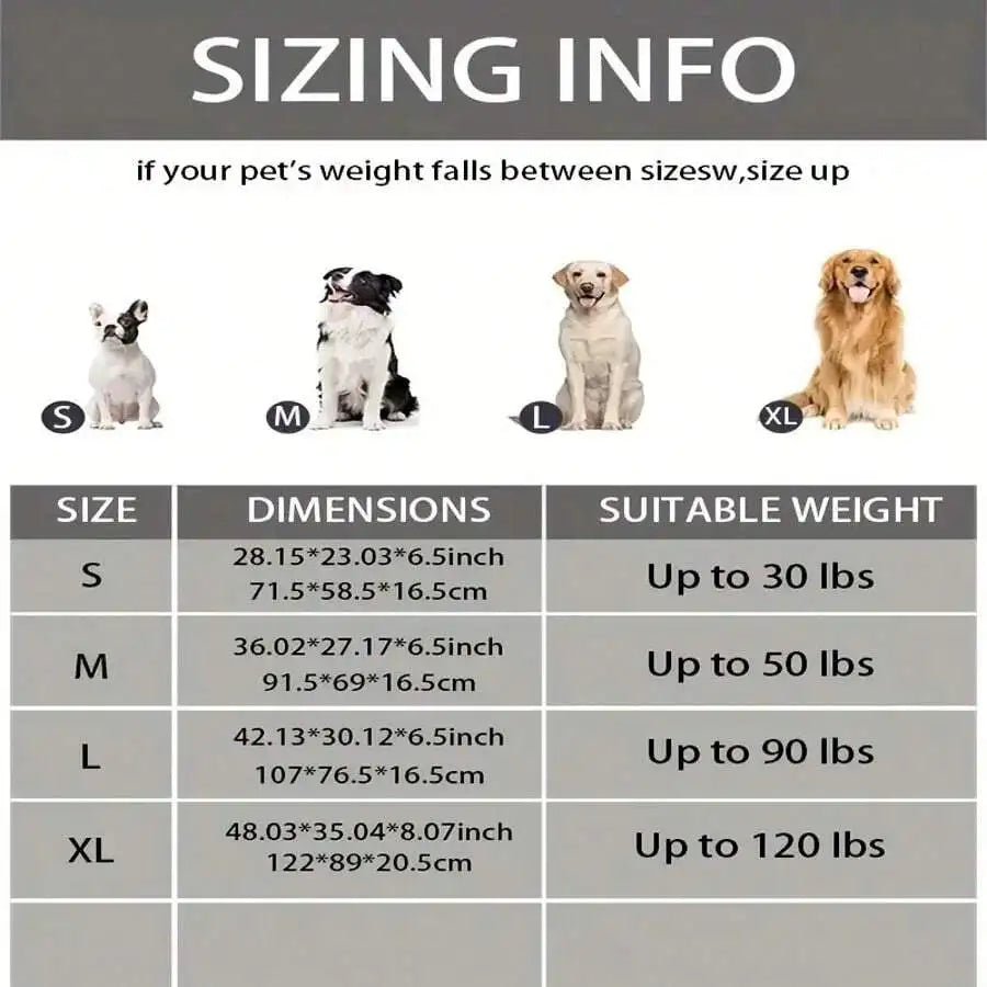 Orthopedic Dog Bed With Universal Support And Removable Washable Cover