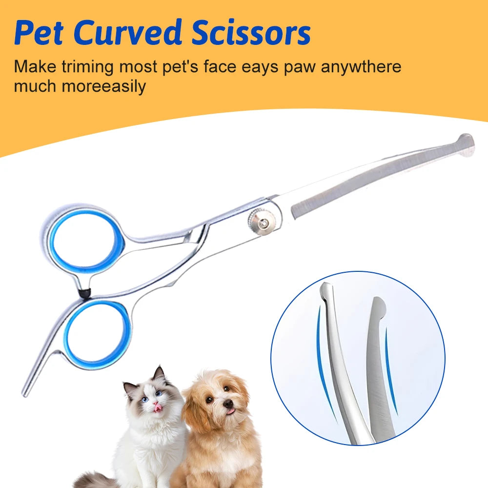 Titanium Coated Professional Dog Grooming Scissors 7 In 1
