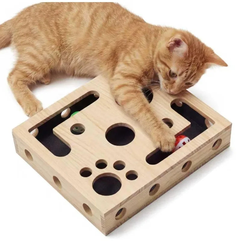 Cat Nail File Enrichment Box Set With Interactive Puzzle Toy