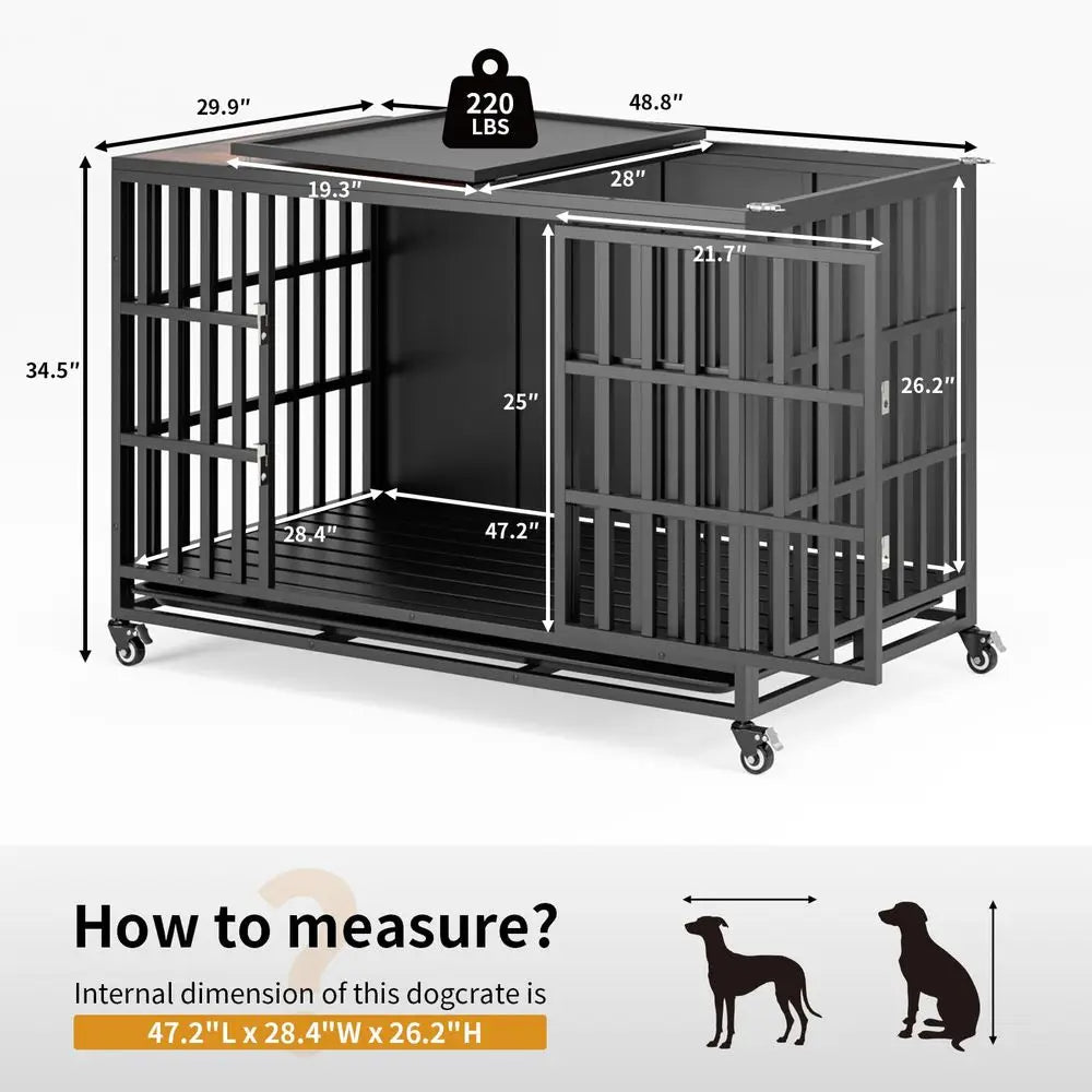 Heavy Duty Wooden Dog Crate Furniture for Large and Medium Breeds