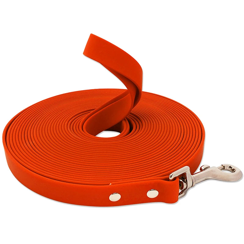 Waterproof PVC Dog Leash Easy Clean Walking Lead Durable