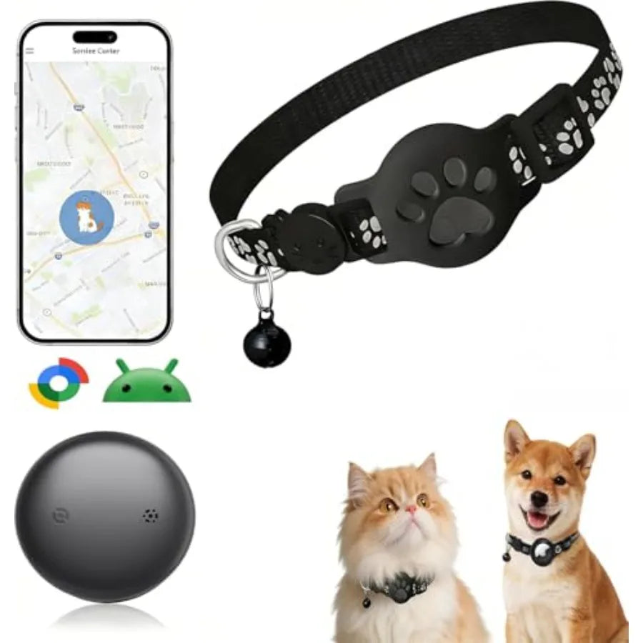 Lightweight Waterproof GPS Pet Tracker Collar for Cats and Dogs