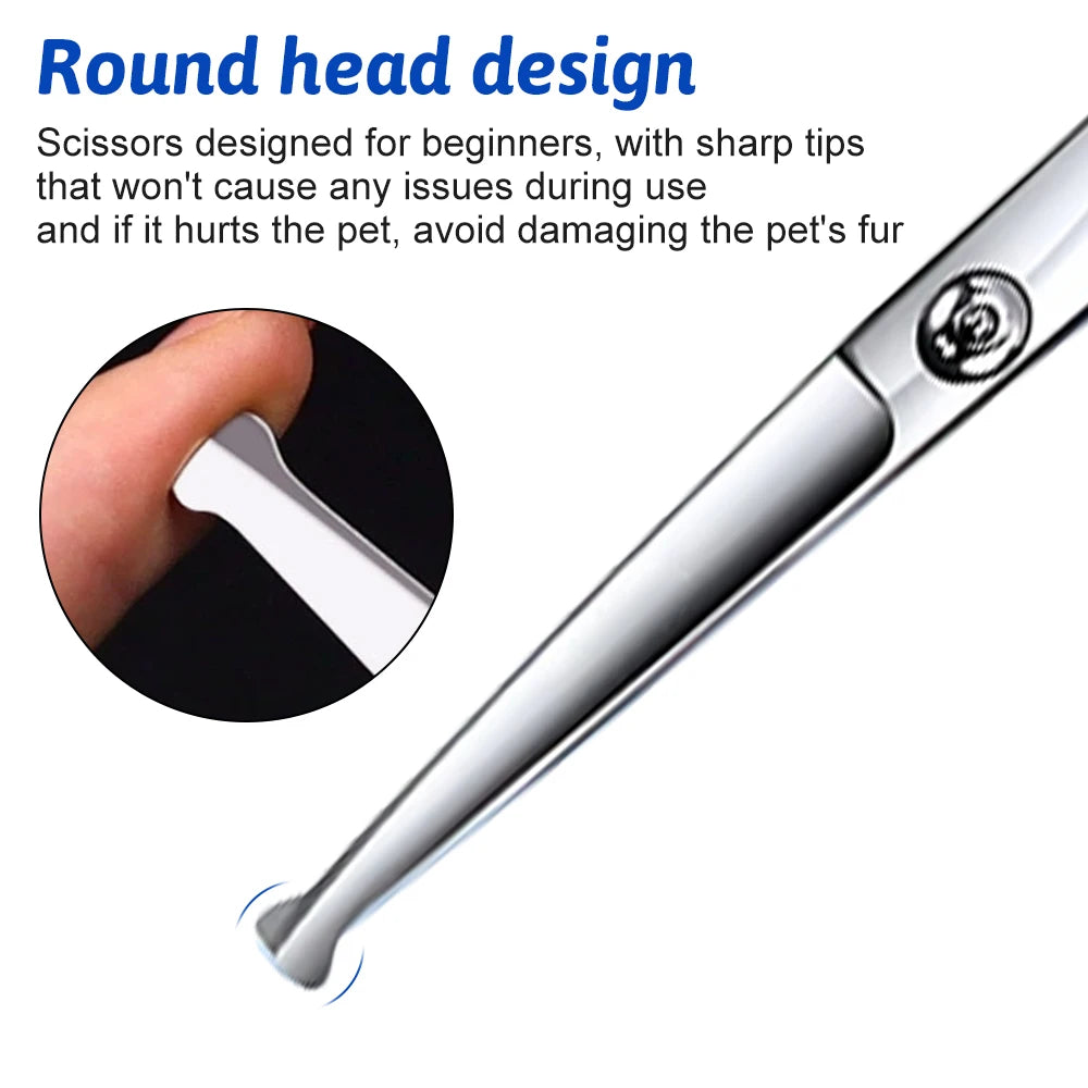 Titanium Coated Professional Dog Grooming Scissors 7 In 1