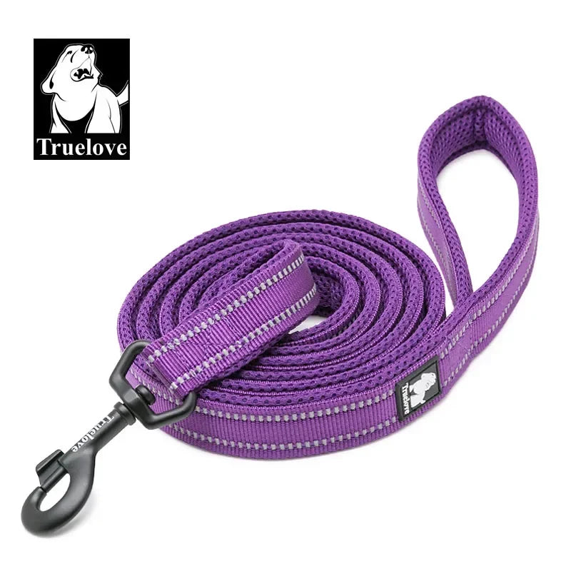 TRUELOVE Soft Pet Leash Reflective Nylon Mesh Padded For Pets