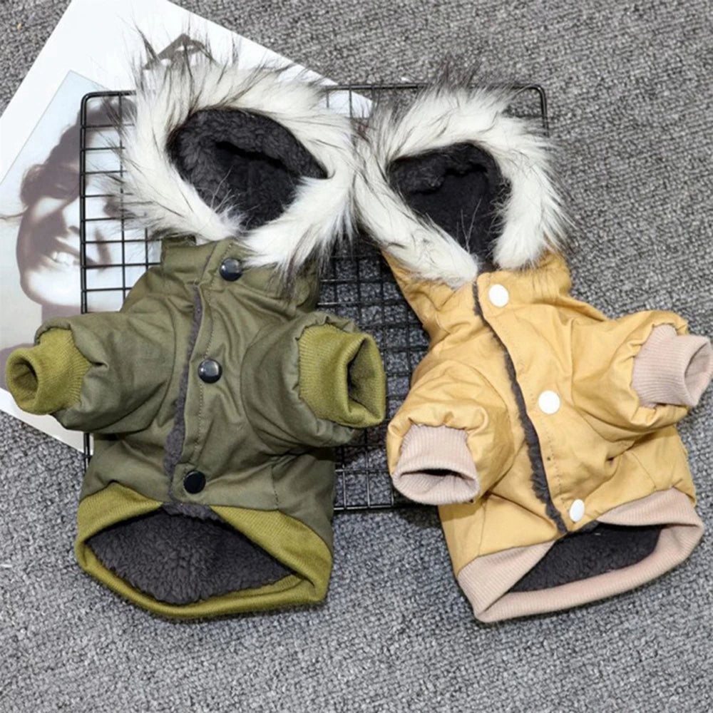 Dog Winter Coat for Small to Medium Dogs Warm Hoodie