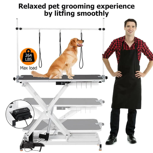 Garvee Electric Pet Grooming Table With Adjustable Height And Accessories