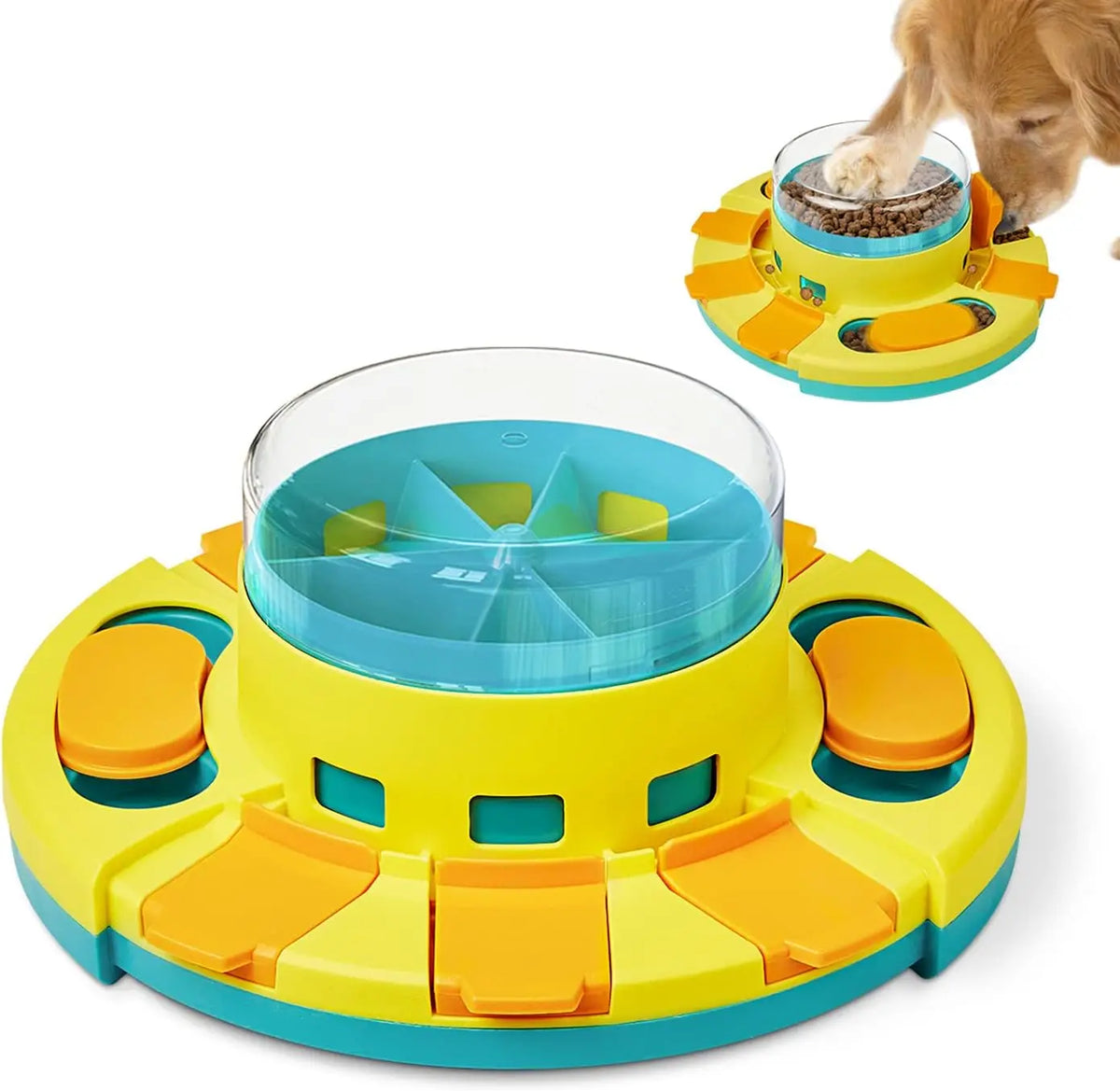 Double Layer Dog Puzzle Toy Interactive Slow Feeder