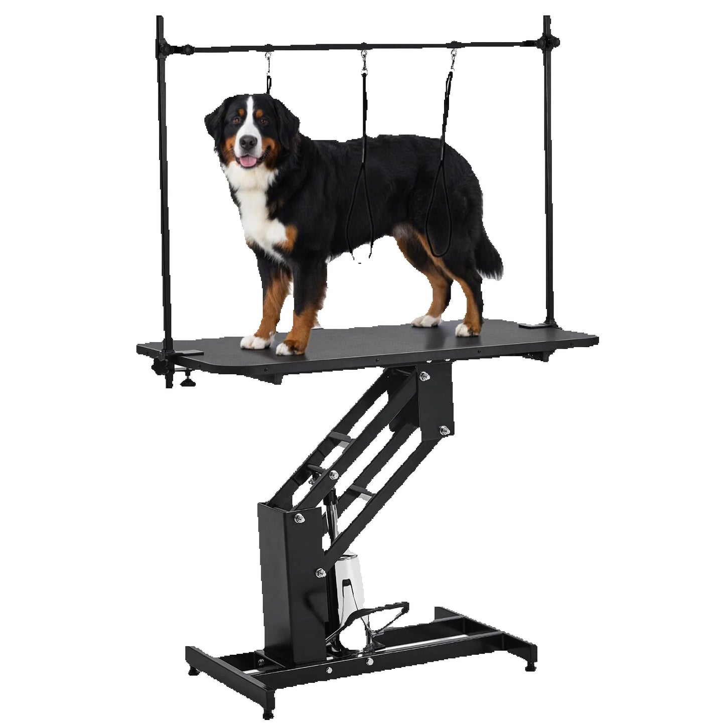 Hydraulic Pet Grooming Table With Adjustable Overhead Arm And Noose