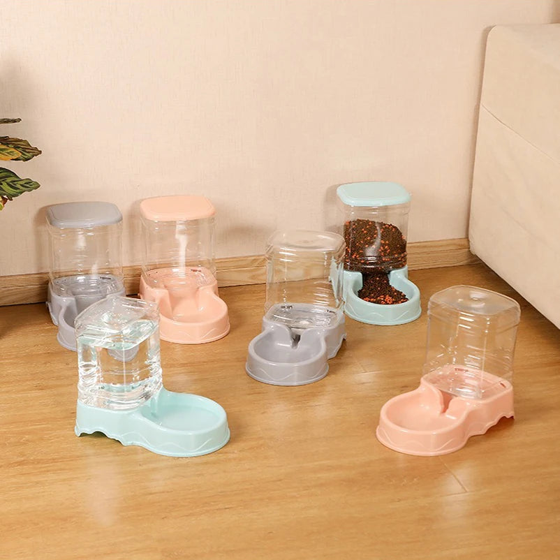 Pet Automatic Feeder And Water Bowl For Cats And Dogs