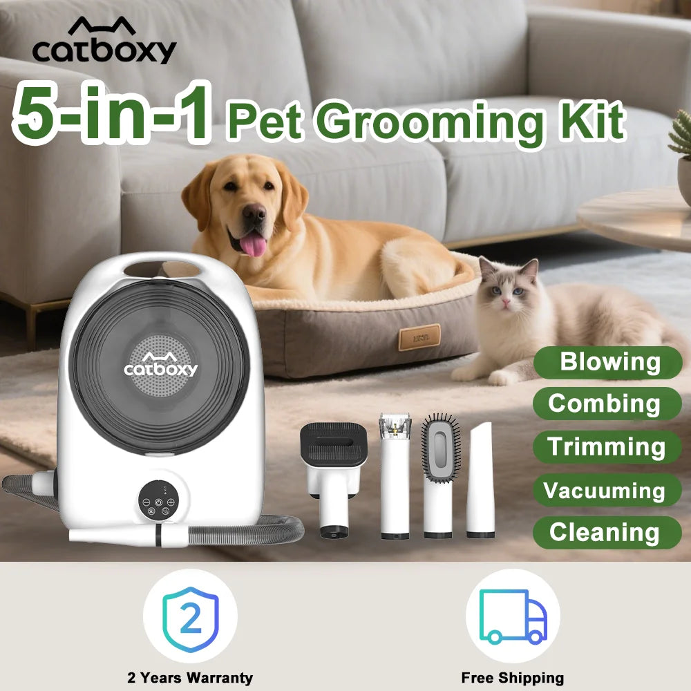 Professional Pet Grooming Vacuum With Quiet Air Blower