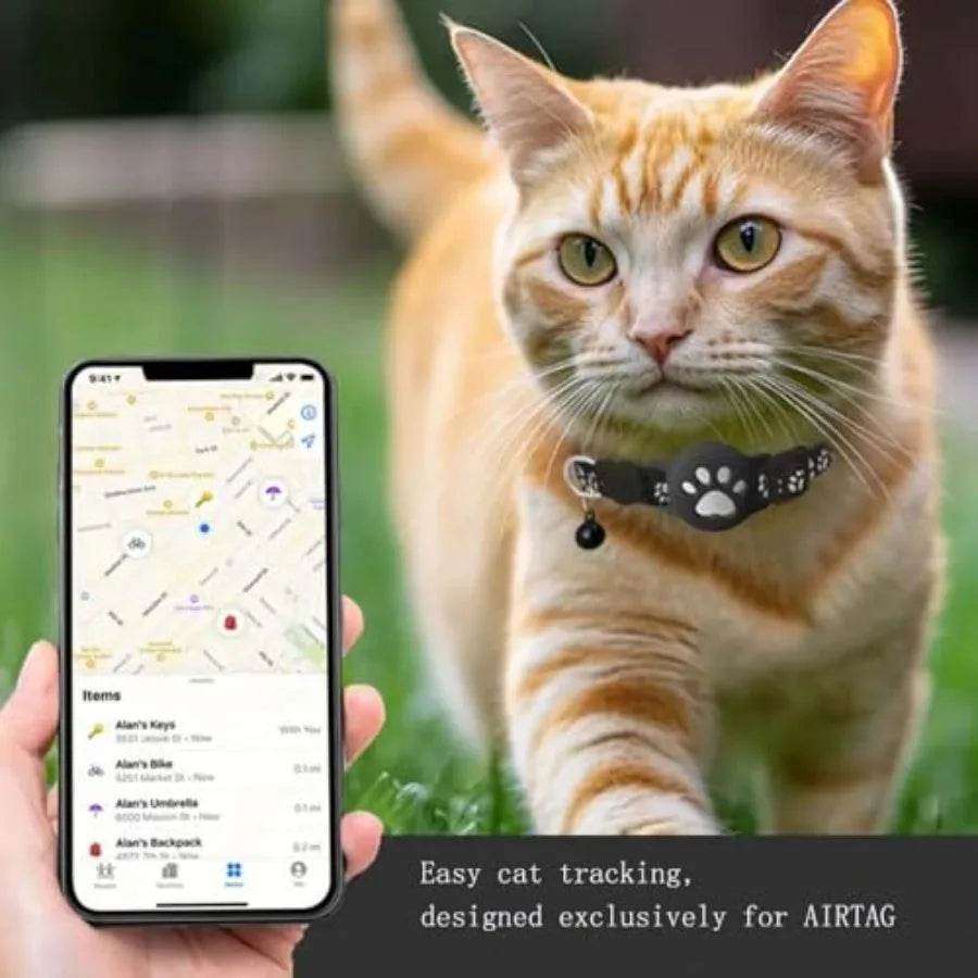 Lightweight Waterproof GPS Pet Tracker Collar for Cats and Dogs