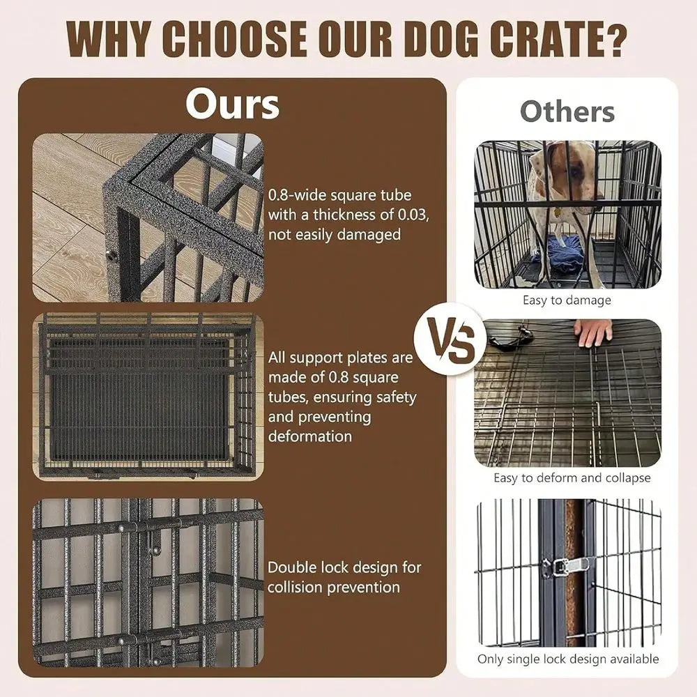 Heavy Duty Indestructible Dog Crate Playpen for Large Dogs