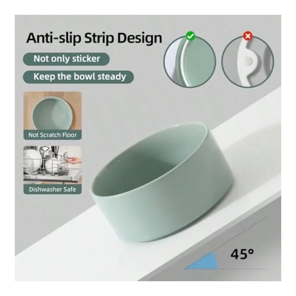 Raised 6.1 Inch Dog Bowl With Stand For Small And Medium Dogs