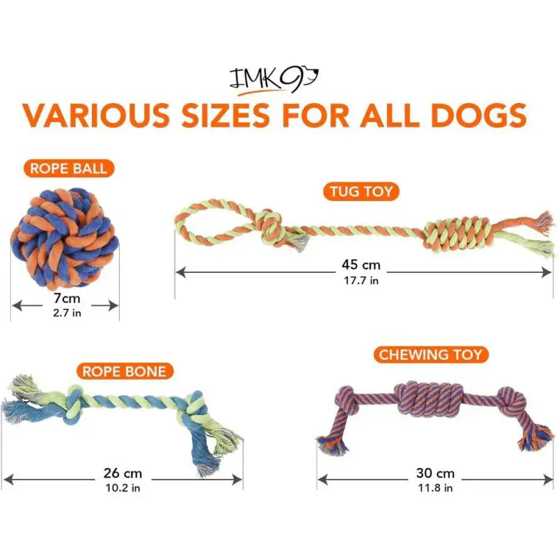 Gumay Dog Chew Rope Toy Knot Design For Interactive Training
