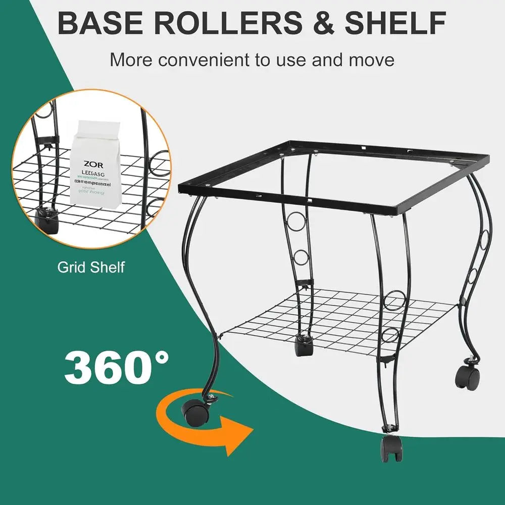 Open-Top Wrought Iron Bird Cage With Slide-Out Tray For Parrots And Cockatoos