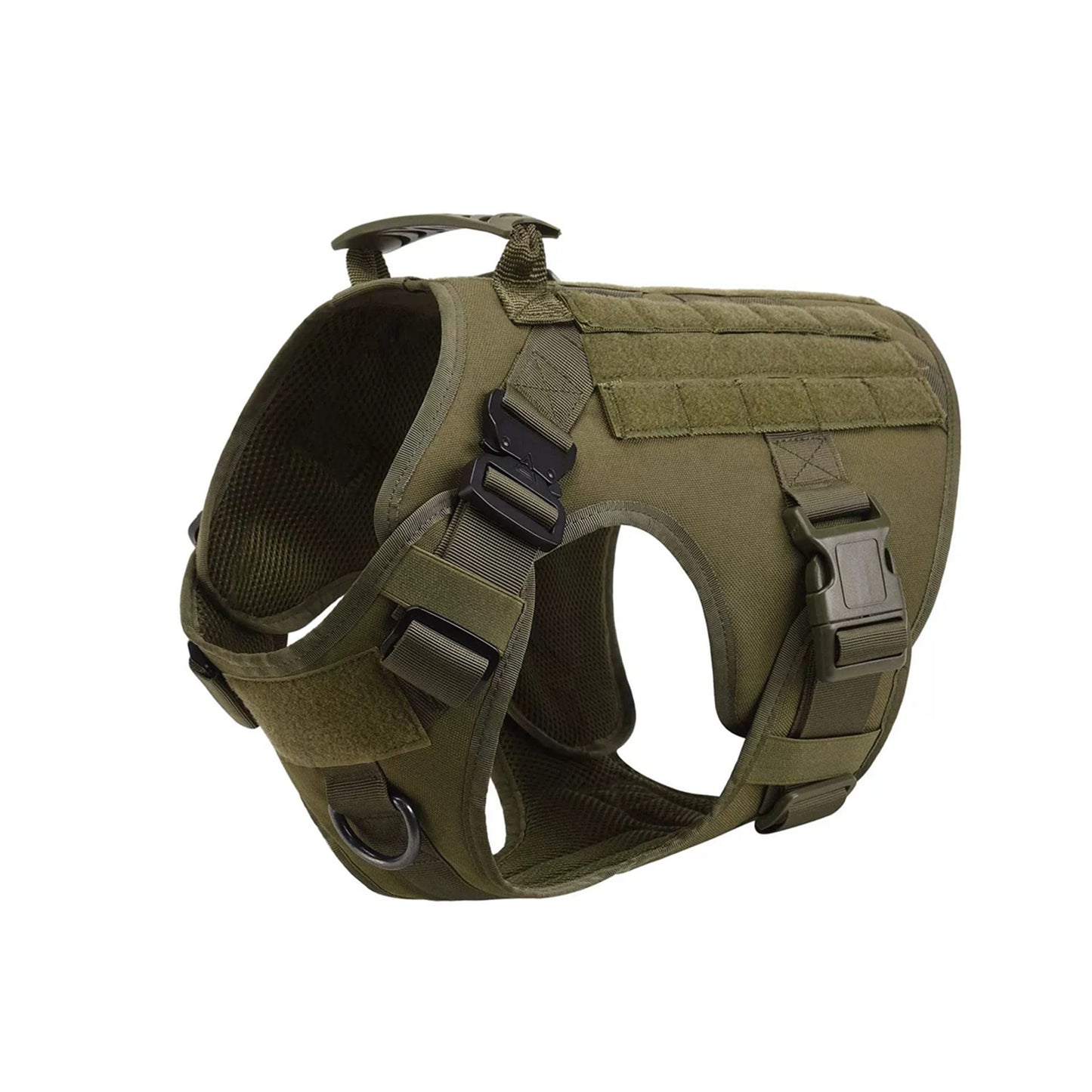 Tactical Dog Harness Vest With Molle Pouches For Medium To Large Dogs