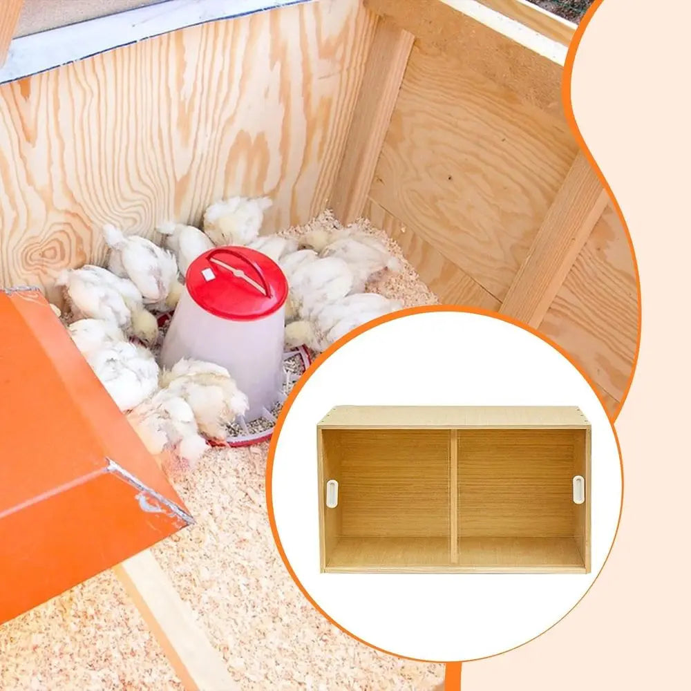 Chick Brooder Box Breeding Box Wooden Habitat for Pets