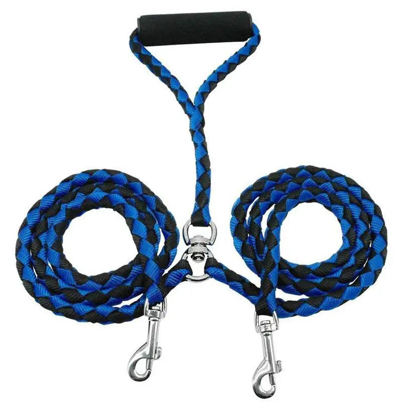NONECN Double Pet Leash For Two Dogs AntiTangle Walking Solution