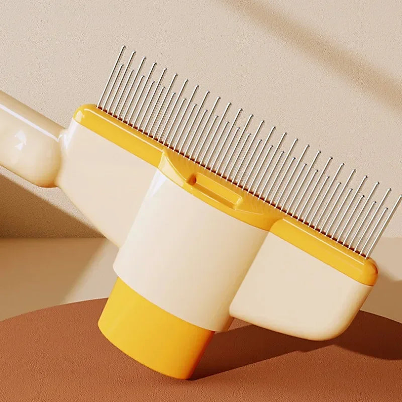 Self Cleaning Dog Grooming Comb One Button Pet Hair Remover