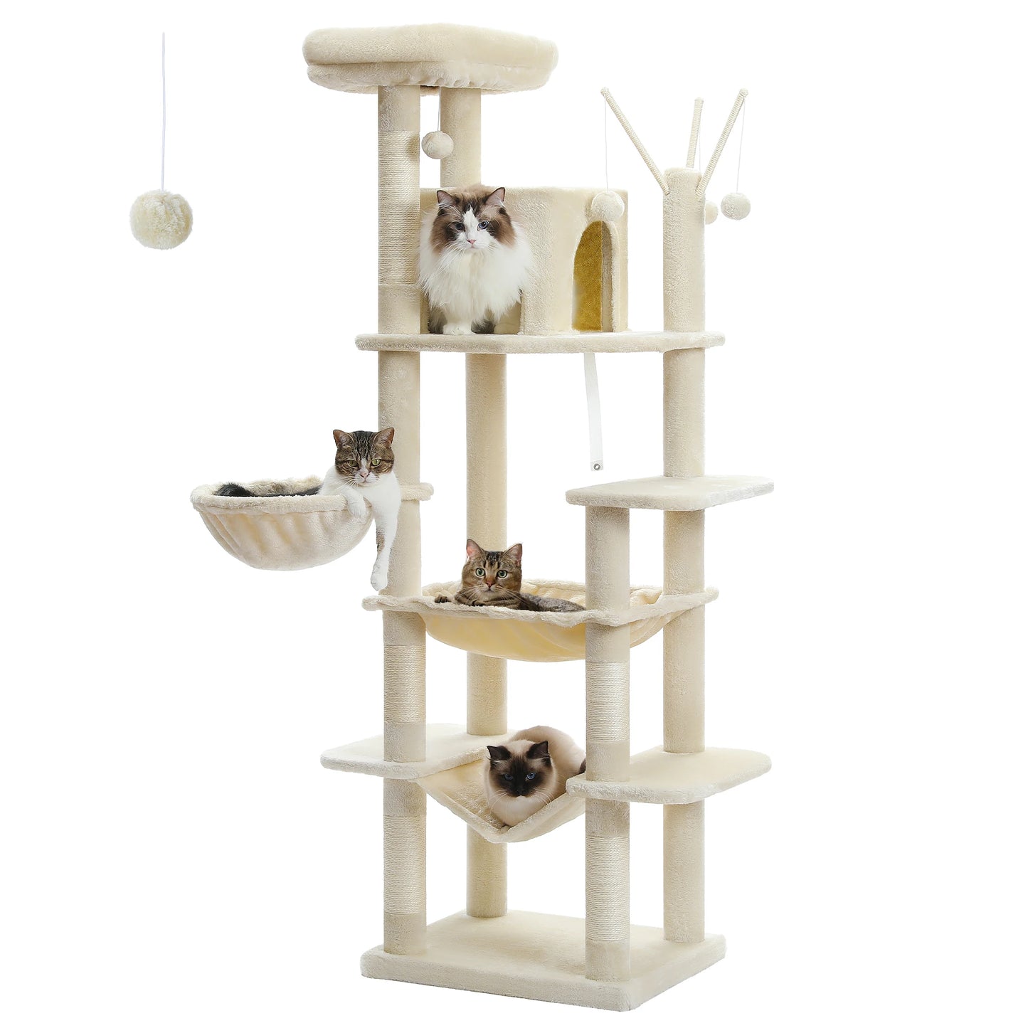 PAWZ Road Multi Level Cat Tree Tower For Indoor Cats