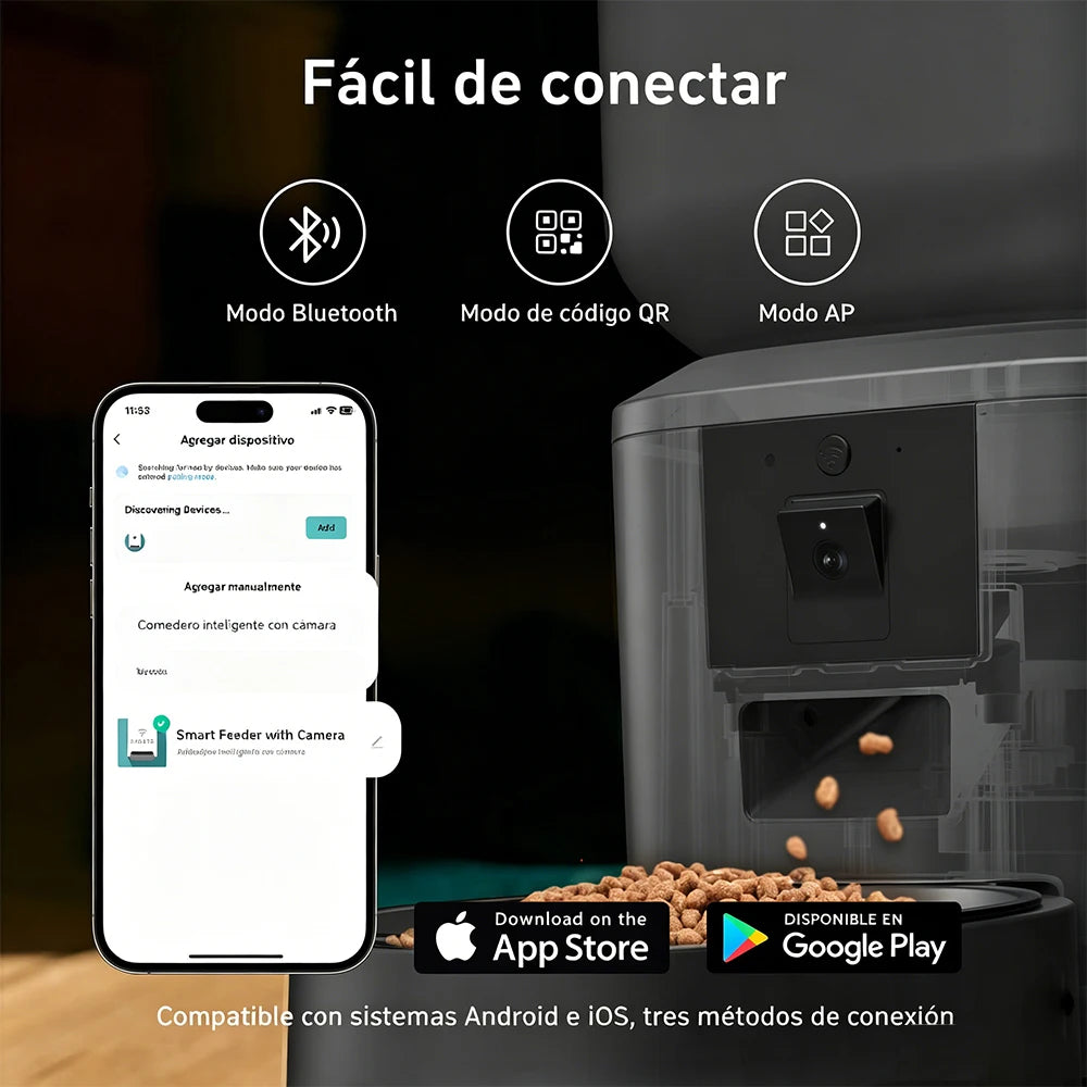 Nityers Automatic Cat Feeder With 1080p Camera And Night Vision