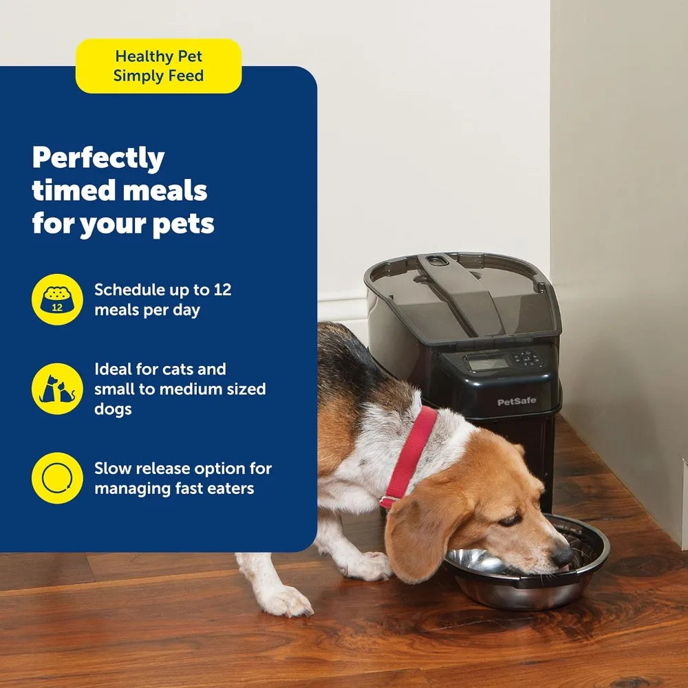Automatic Pet Feeder for Cats and Dogs with Programmable Timer