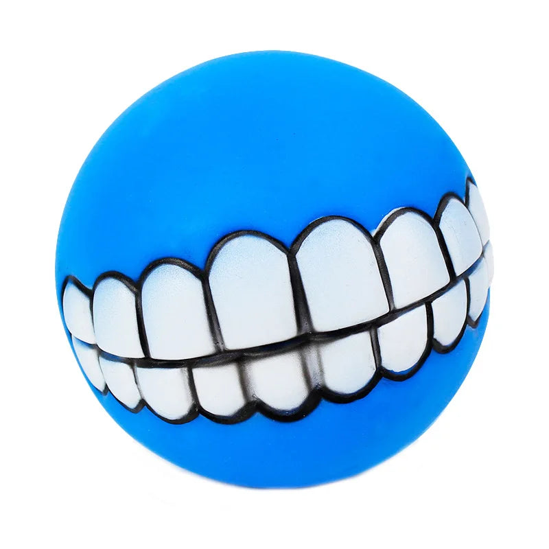 Pawstrip Rubber Squeaky Dog Chew Toy For Teeth Cleaning
