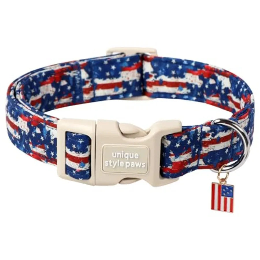 Dog Collar With Pendant Coconut Tree Design Plastic Buckle