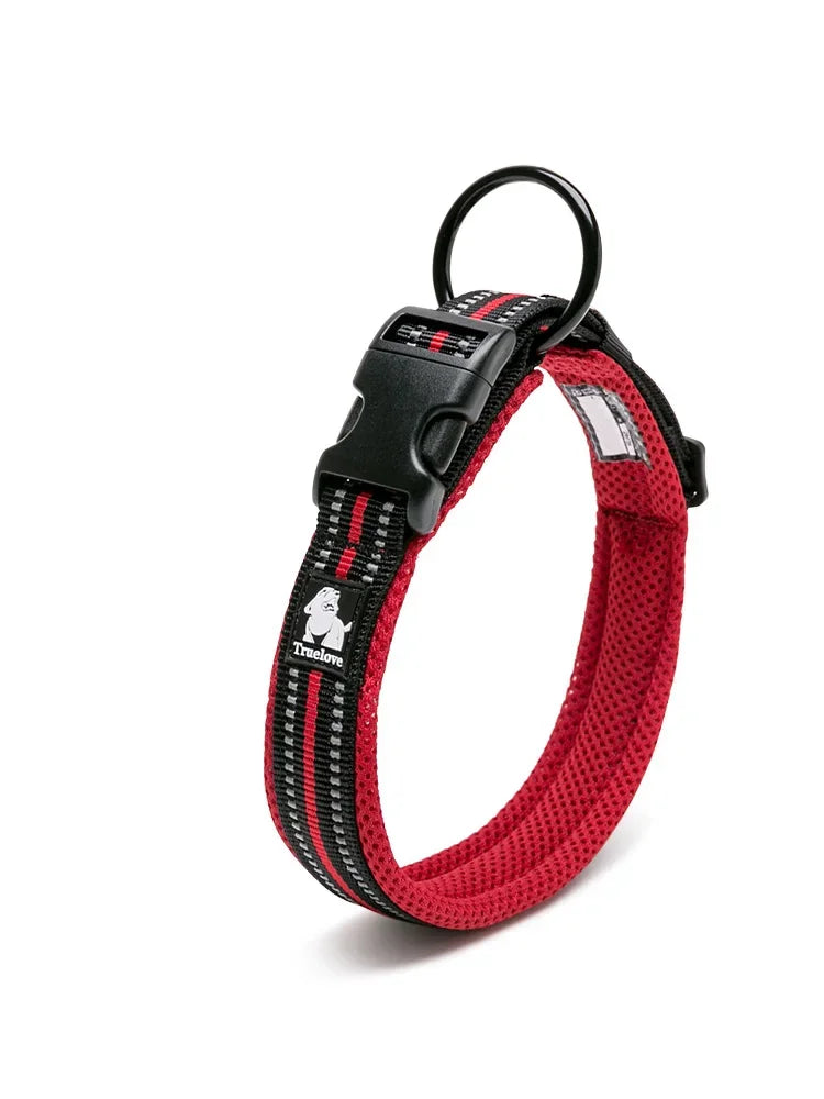 Truelove Pet Dog Collar Nylon Adjustable Padded Reflective