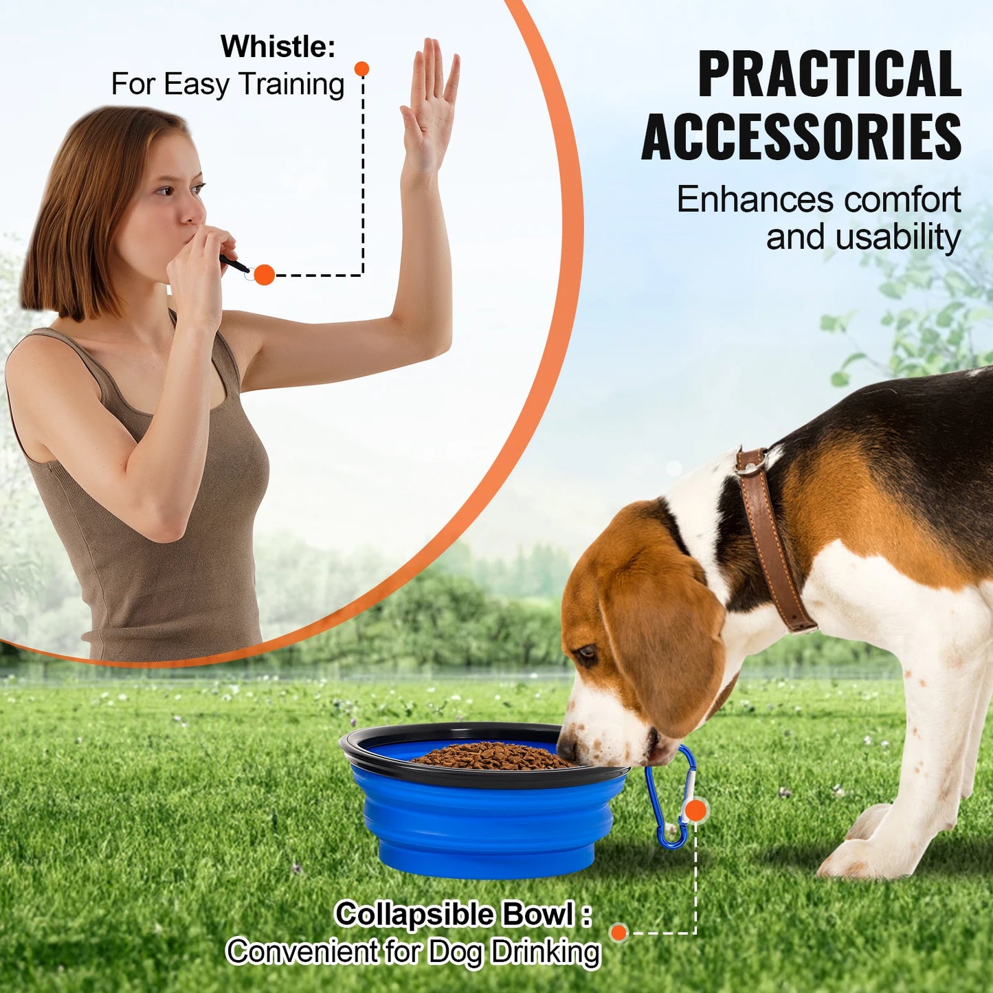 SucceBuy Dog Agility Set 4 Piece Adjustable Hurdles And Poles
