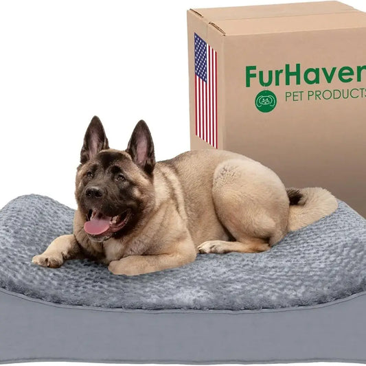 Memory Foam Dog Bed For Large Breeds With Removable Cover Supports Up To 150 Lbs