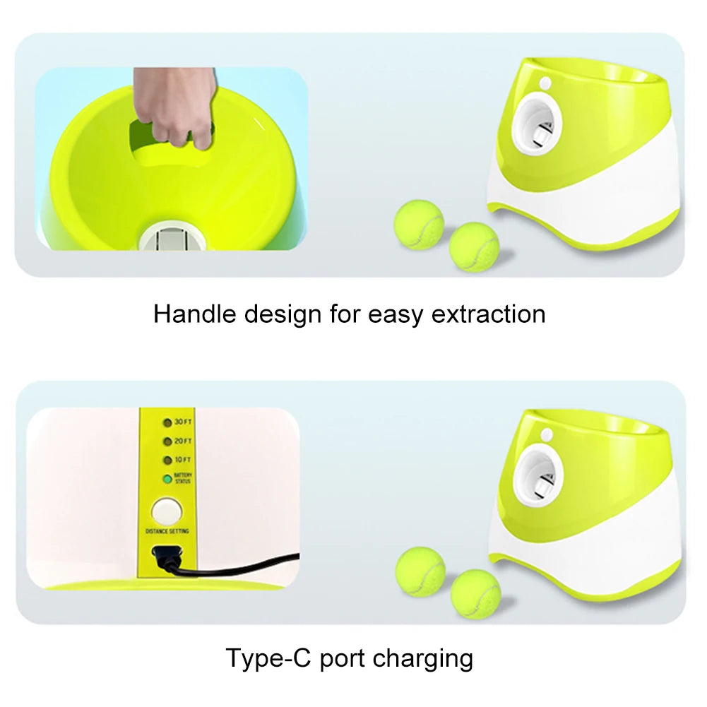 Automatic Dog Ball Launcher With Three Tennis Balls