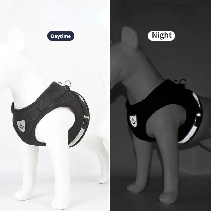 Reflective Mesh Dog Harness Vest Breathable and Adjustable