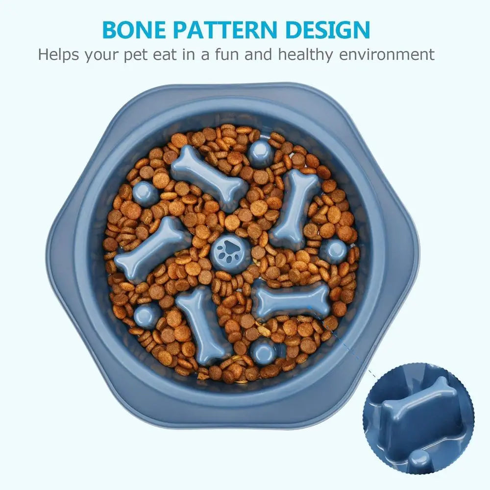 Anti Choking Slow Feeding NonSlip Pet Puzzle Bowls For Dogs